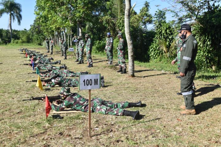 Jaga Kemampuan Prajurit Kodim Laksanakan Latihan Menembak